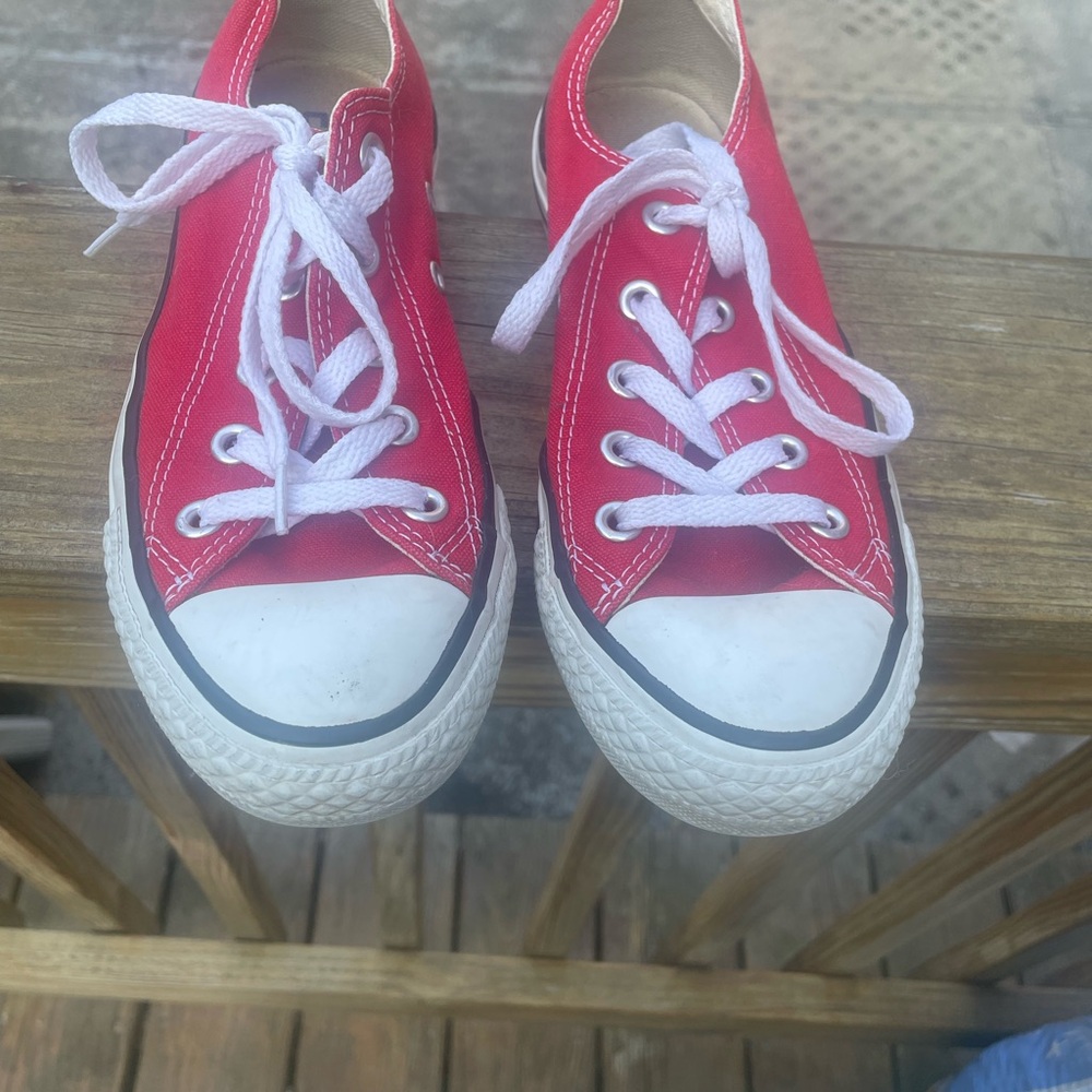 Converse Chuck Taylor Red and White Sneakers